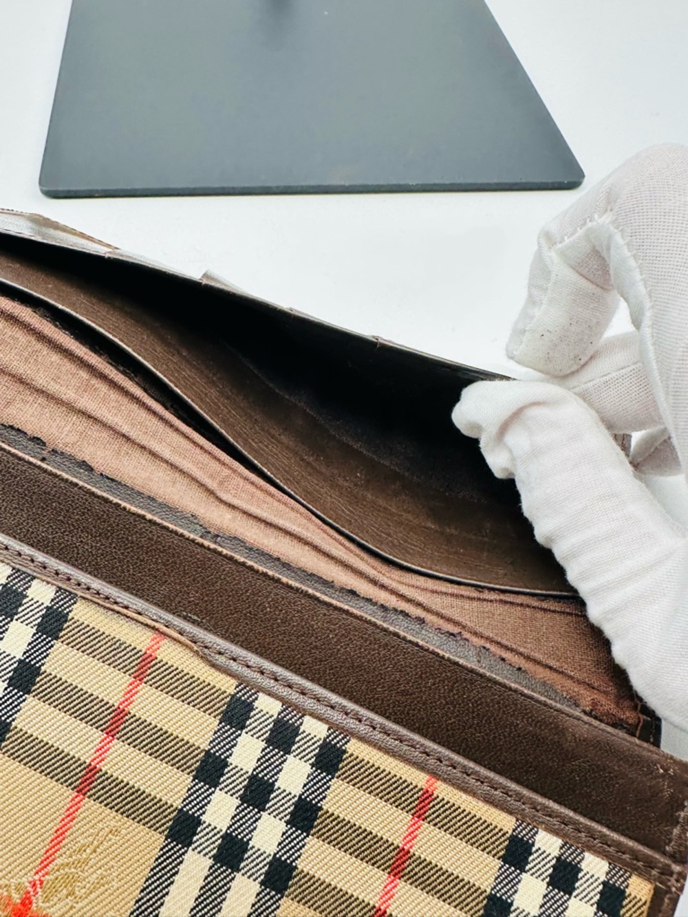 Burberry Vintage Long Plaid Wallet - Picture 10 of 12